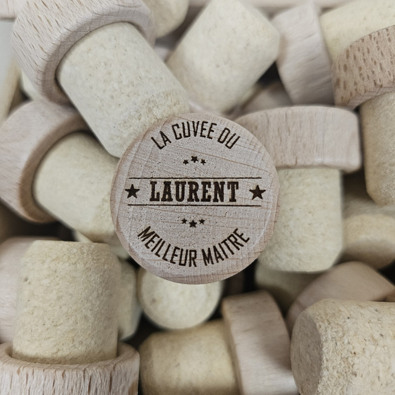 Bouchon personnalisé "La cuvée du meilleur maître" Bouchon personnalisé "La cuvée du meilleur maître"