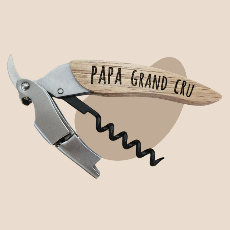 Tire-bouchons personnalisé "Papa grand cru" Tire-bouchons personnalisé "Papa grand cru"