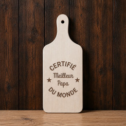 Planche à découper certifié meilleur papa du monde