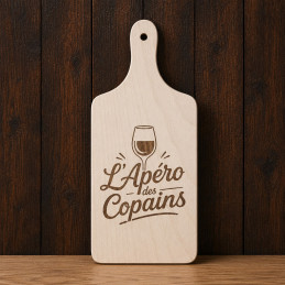 Planche à découper « L'apéro des copains »